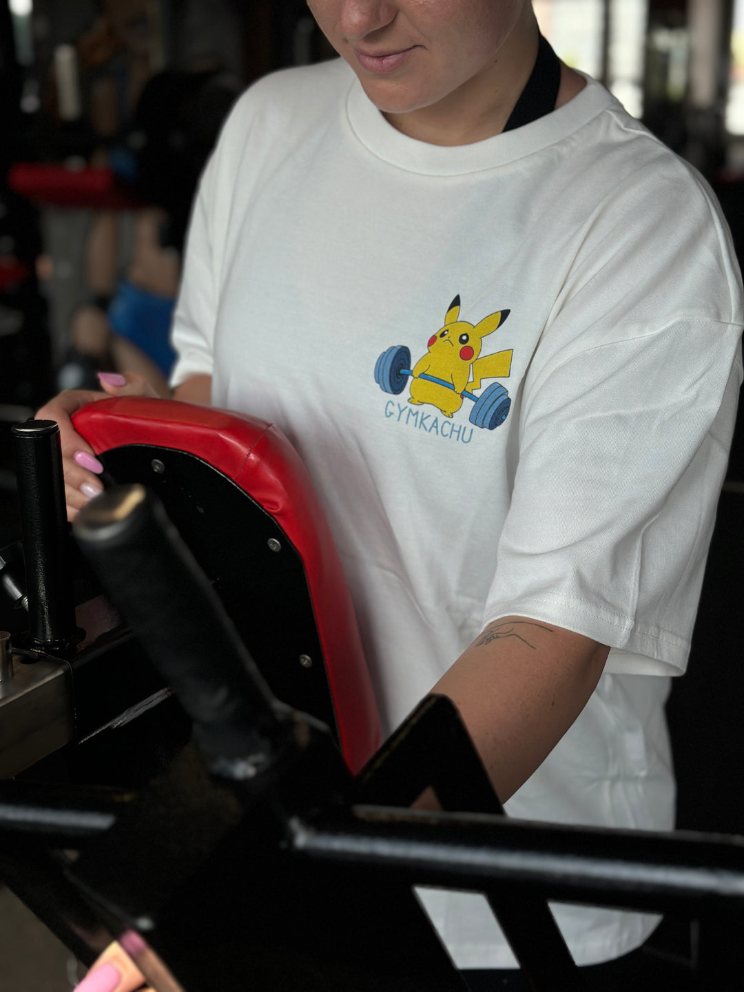 Gymkatchu (Frontprint) Oversized Shirt