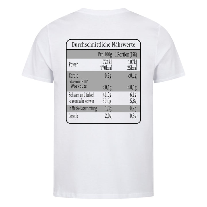 Nährwerte (Backprint) Shirt