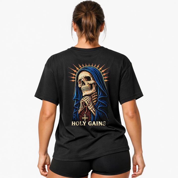 Holy Gains (Backprint) Oversized Shirt