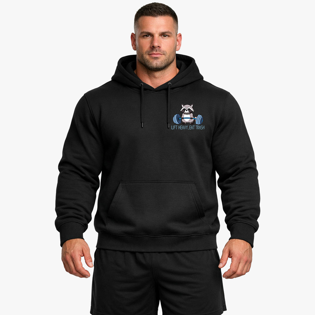 Lift heavy, eat trash Hoodie