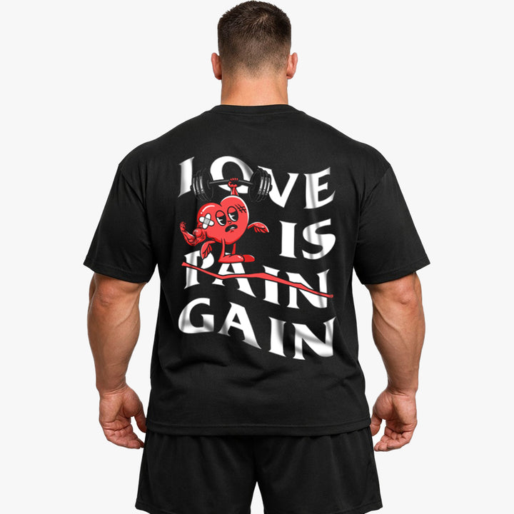 Love is Gain Oversized (Backprint) Shirt
