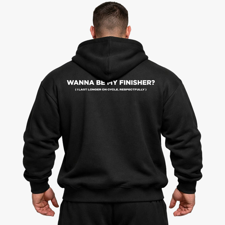 Wanna Be My Finisher (Backprint) Oversized Hoodie