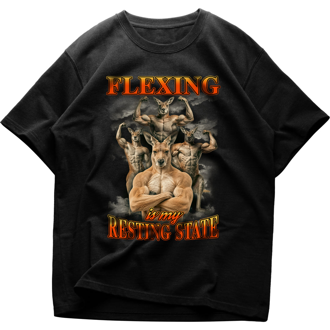 Flexing Is My Resting State Oversized Shirt