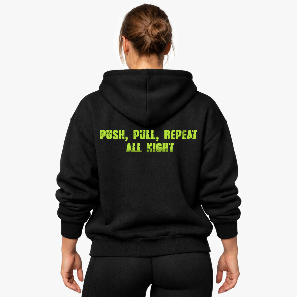 Push Pull Repeat Oversized (Backprint) Hoodie