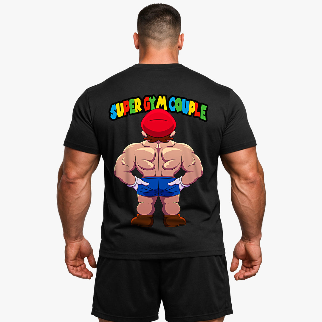 Super Gym Couple (Backprint) Shirt