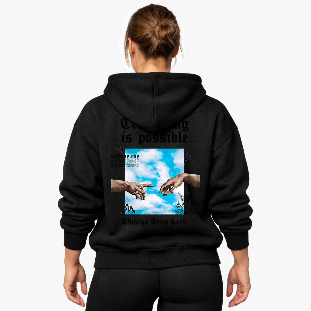 Trenything is possible Oversized (Backprint) Hoodie