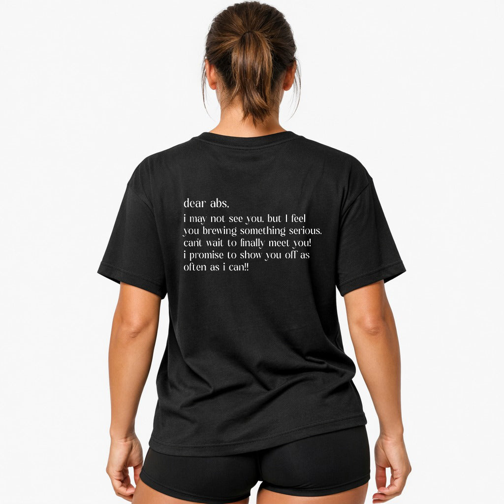 dear abs (Backprint) Oversized Shirt