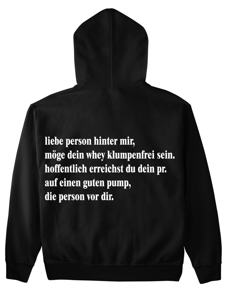 liebe person hinter mir Hoodie