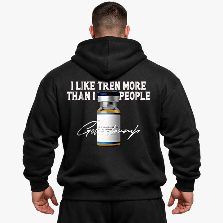 i like Tren more Oversized (Backprint) Hoodie